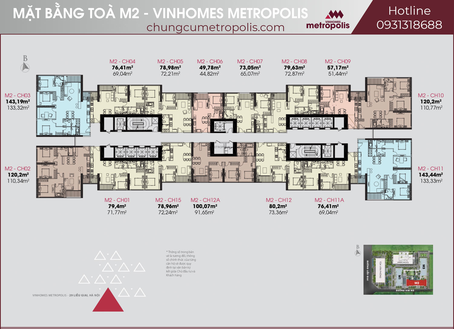 m2 - Bán căn hộ Metropolis